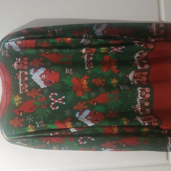 Christmas Cardigan Fake Sweater Long Sleeve ugly sweater - Picture 4 of 4
